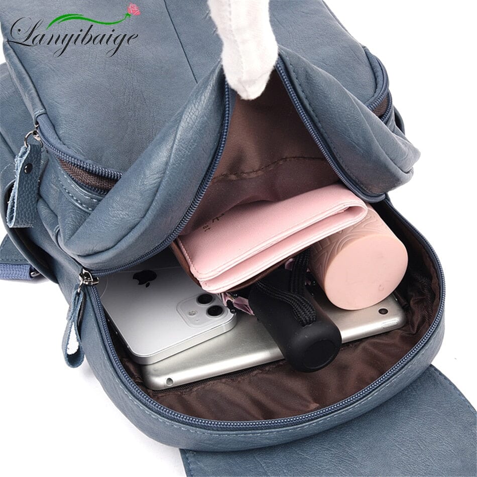 Women's Leather Backpack - Jasmine
